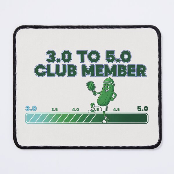 Item preview, 3.0 to 5.0 Club Member Pickleball Funny Pickle Cartoon designed and sold by PixelQ.
