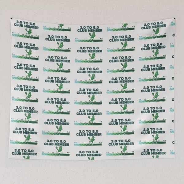 Item preview, 3.0 to 5.0 Club Member Pickleball Funny Pickle Cartoon designed and sold by PixelQ.
