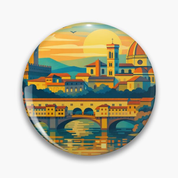 Item preview, Florence Italy Vintage Travel Art designed and sold by MatthewHeights.