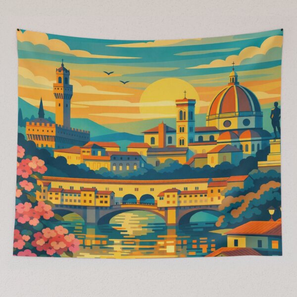 Item preview, Florence Italy Vintage Travel Art designed and sold by MatthewHeights.