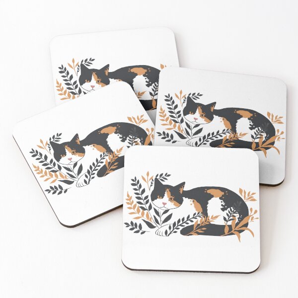 Item preview, Calico Cat With House Plants designed and sold by xiao xuans.