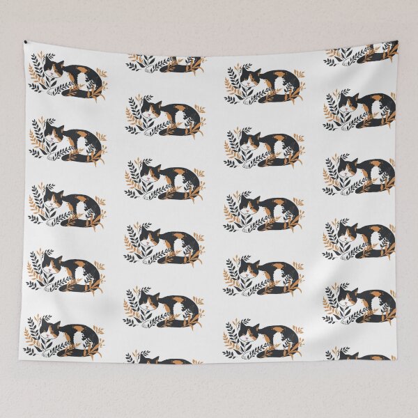 Item preview, Calico Cat With House Plants designed and sold by xiao xuans.