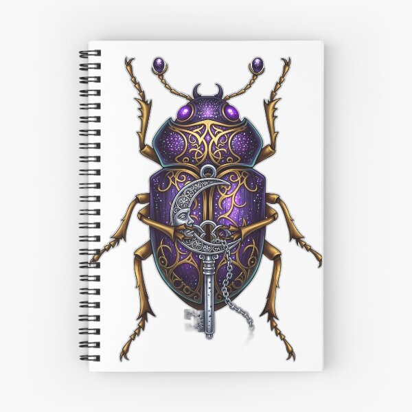 Item preview, Occult Beetle Moon Key designed and sold by IllumeInk.