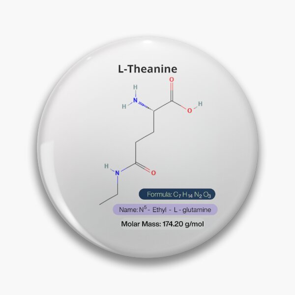 Item preview, L-Theanine Molecular Structure & Usage Guide - Cognitive Optimization designed and sold by Surabhi Jain.