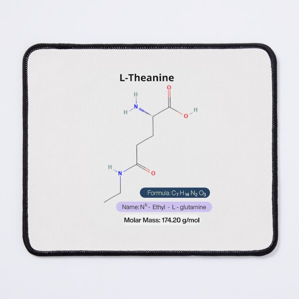 Item preview, L-Theanine Molecular Structure & Usage Guide - Cognitive Optimization designed and sold by Surabhi Jain.
