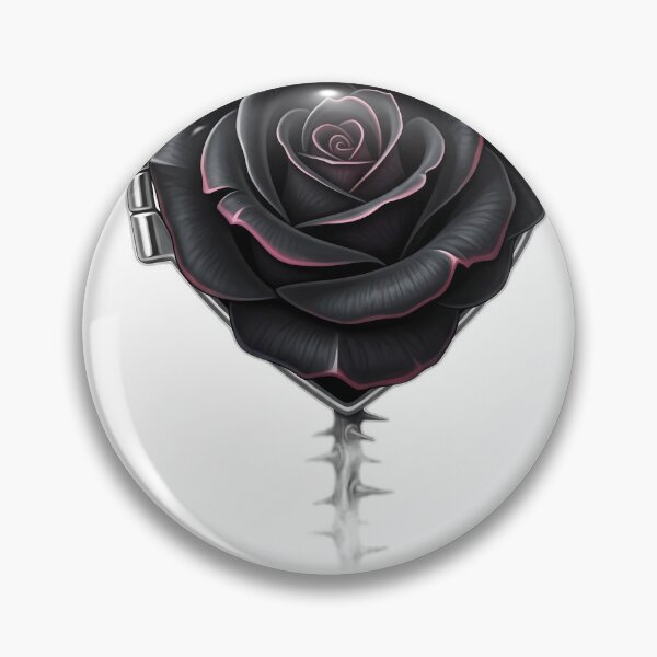 Item preview, Black Rose Heart Locket designed and sold by IllumeInk.