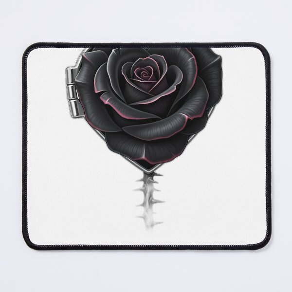 Item preview, Black Rose Heart Locket designed and sold by IllumeInk.