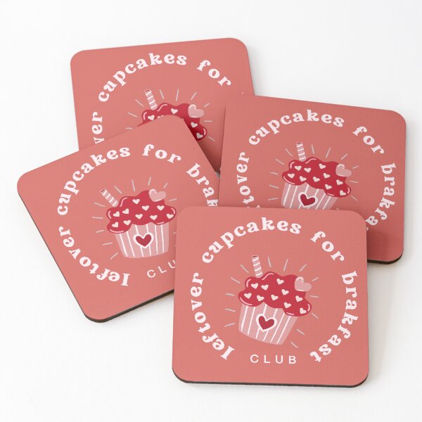 Item preview, Cupcake Breakfast Club – Cute Pink Dessert Illustration designed and sold by Novalineastudio.