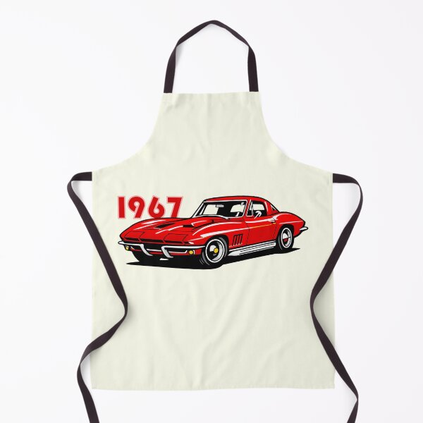 Item preview, 1967 Red Corvette C2 Stingray Classic Muscle Car Illustration designed and sold by Far Out Goods.
