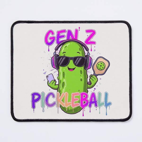 Item preview, Gen Z Pickleball Pickle Cartoon Funny designed and sold by PixelQ.