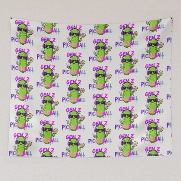 Item preview, Gen Z Pickleball Pickle Cartoon Funny designed and sold by PixelQ.