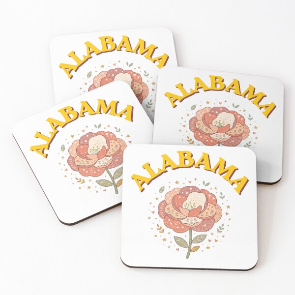Item preview, Alabama State Flower Retro Floral Illustration designed and sold by PeerMstudio.