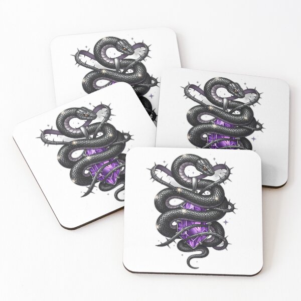 Item preview, Black Serpent Amethyst Pendant designed and sold by IllumeInk.