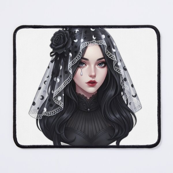 Item preview, Gothic Girl Moon Veil designed and sold by IllumeInk.