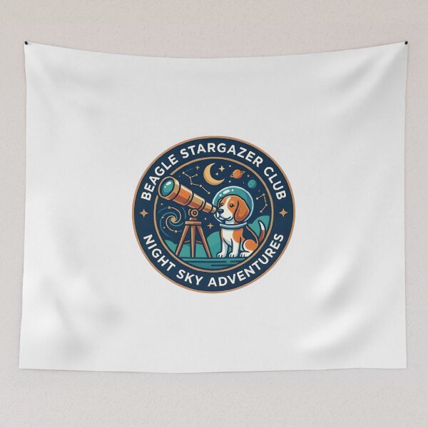 Item preview, Beagle Stargazer Club Cute Dog Astronomer Night Sky Adventure Design designed and sold by Kmdigitals.
