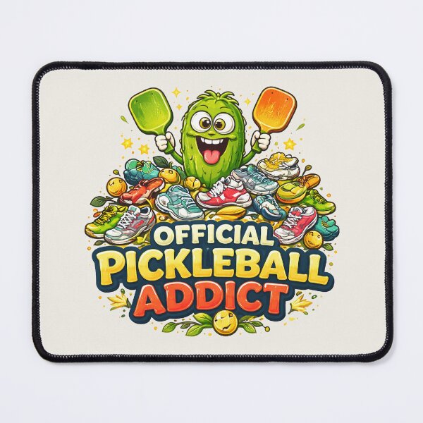 Item preview, Official Pickleball Addict Cartoon Pickle designed and sold by PixelQ.