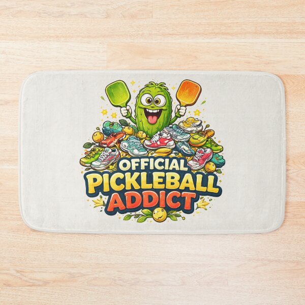 Item preview, Official Pickleball Addict Cartoon Pickle designed and sold by PixelQ.