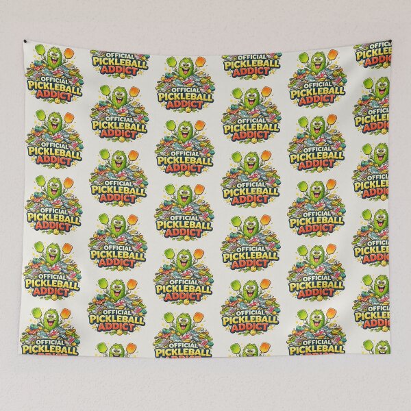 Item preview, Official Pickleball Addict Cartoon Pickle designed and sold by PixelQ.