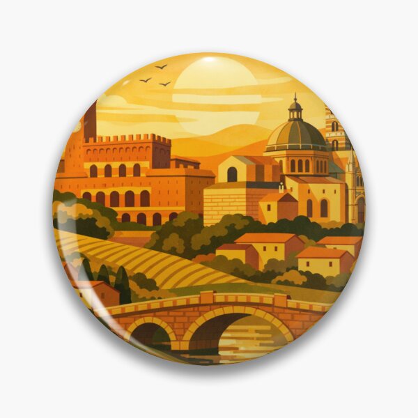 Item preview, Siena Italy Vintage Travel Art designed and sold by MatthewHeights.