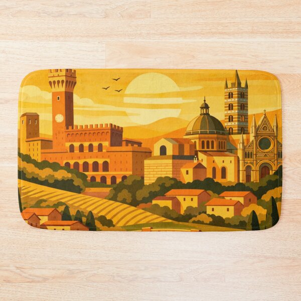 Item preview, Siena Italy Vintage Travel Art designed and sold by MatthewHeights.