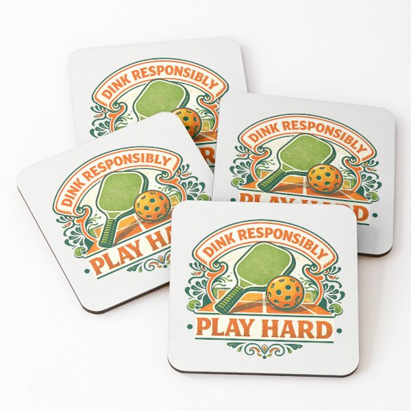 Item preview, Pickleball Dink Responsibly Play Hard designed and sold by PixelQ.