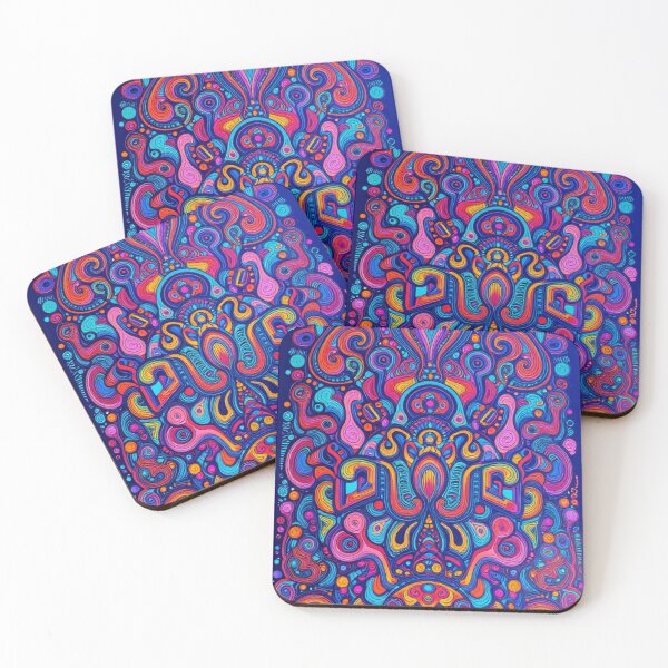 Item preview, Colorful Psychedelic Abstract Pattern Background designed and sold by Koalangel.