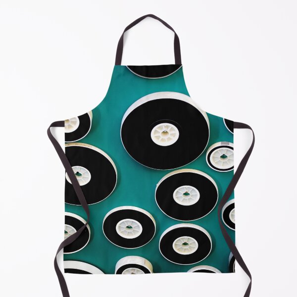Item preview, Geometric Wheels Pattern on Teal Background – Minimal Abstract Design designed and sold by onubi.