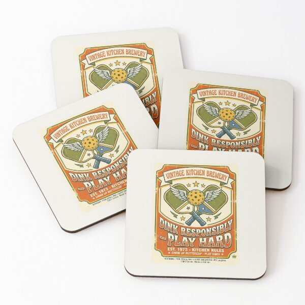 Item preview, Pickleball Dink Responsibly Play Hard Vintage designed and sold by PixelQ.