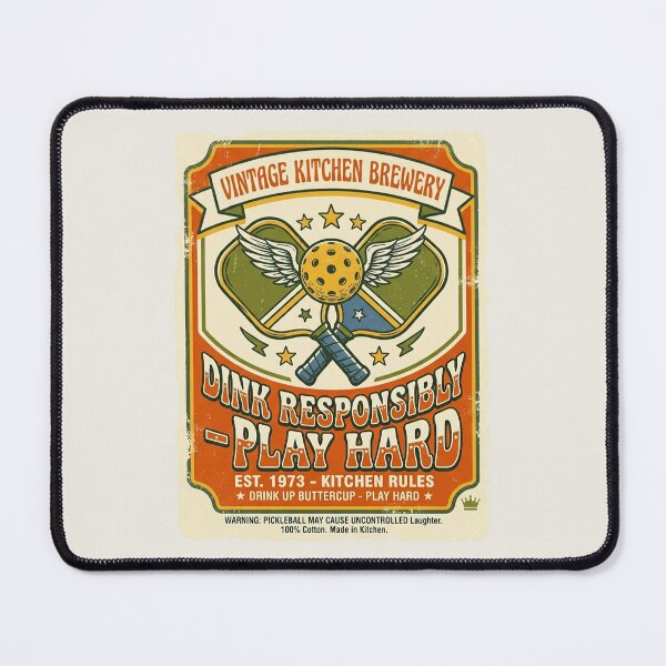 Item preview, Pickleball Dink Responsibly Play Hard Vintage designed and sold by PixelQ.