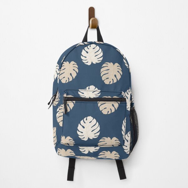 Item preview, Midnight Monstera: Elegant Navy and Cream Tropical Botanical Pattern designed and sold by DapperStudioByL.