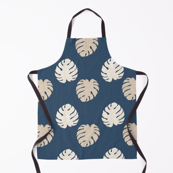 Item preview, Midnight Monstera: Elegant Navy and Cream Tropical Botanical Pattern designed and sold by DapperStudioByL.