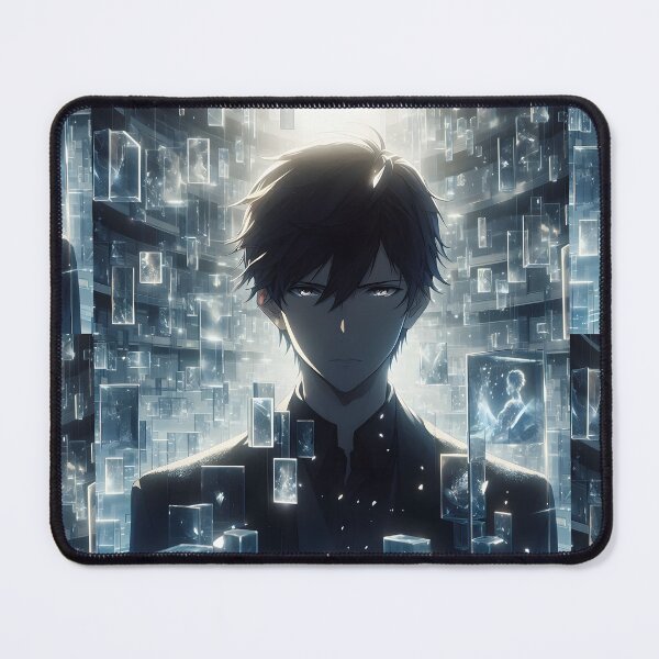 Item preview, The Keeper of a Thousand Fragments: A Solemn Anime Boy and the Infinite Luminous Memory Matrix designed and sold by MouradStudio.