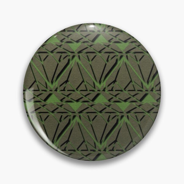 Item preview, Earthy Green Geometric Pattern designed and sold by IntelliMindDesigns.