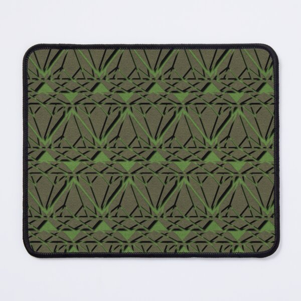 Item preview, Earthy Green Geometric Pattern designed and sold by IntelliMindDesigns.