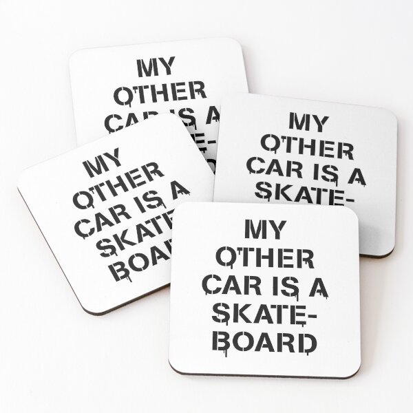 Item preview, My Other Car Is a Skateboard – Funny Skater Quote Retro Street Style Graphic designed and sold by artworkathome.