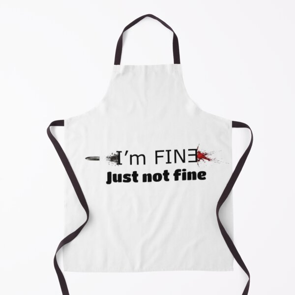 Item preview, I’m Fine, Just Not Fine – Minimalist Typography Design designed and sold by Shadryx.