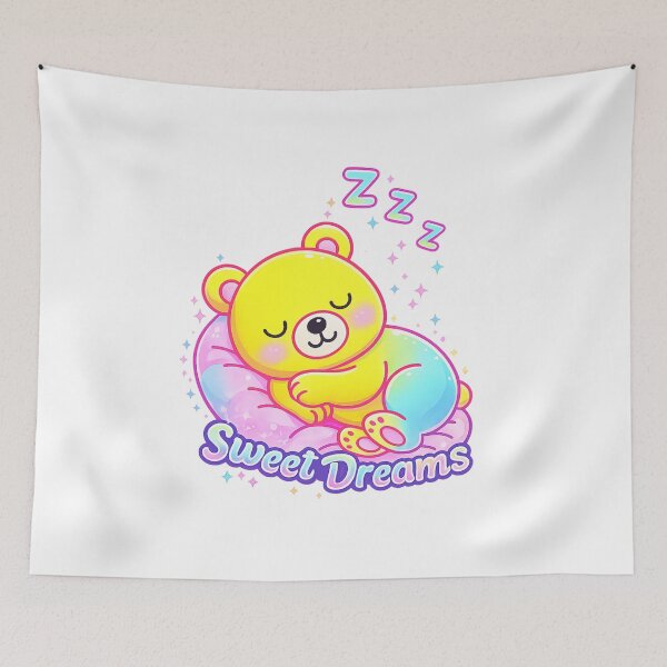 Item preview, Sweet Dreams Sleeping Bear Cute Design designed and sold by SoftSproutstu.