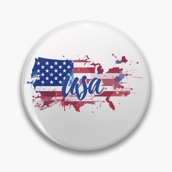 Item preview, USA in custom text and patriotic accents designed and sold by Art-Horizon.