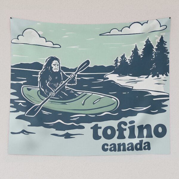 Item preview, Tofino BC Canada Cute Kayaking Landscape designed and sold by HowToCanadian.