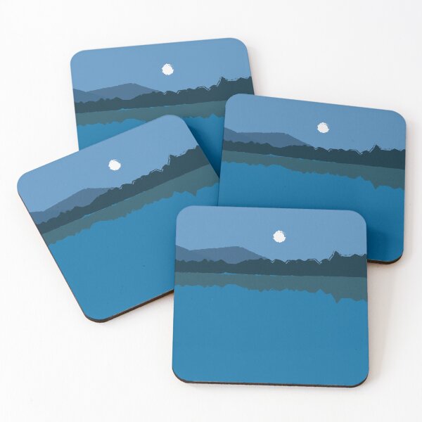 Item preview, Abstract Landscape Art – Minimalist Mountain Scene No 6 designed and sold by Fun Funky Designs.