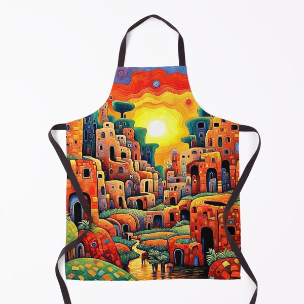 Item preview, Adobe village by stream designed and sold by George Hutton Hunter.