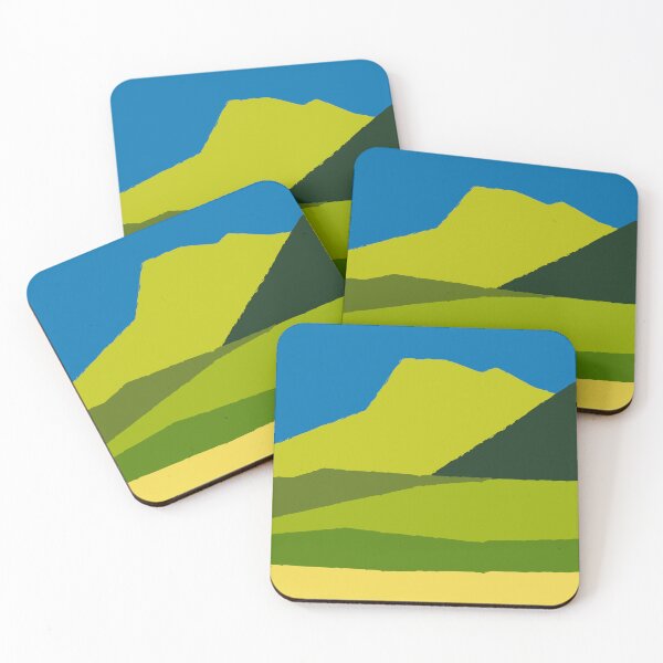 Item preview, Abstract Landscape Art – Minimalist Mountain Scene No 7 designed and sold by Fun Funky Designs.