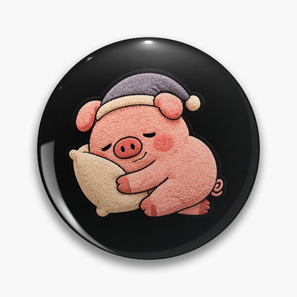 Item preview, Sleepy Night Pig – Cute Chibi Pig Cozy Bedtime Kawaii Aesthetic Design designed and sold by ColorSplash123.