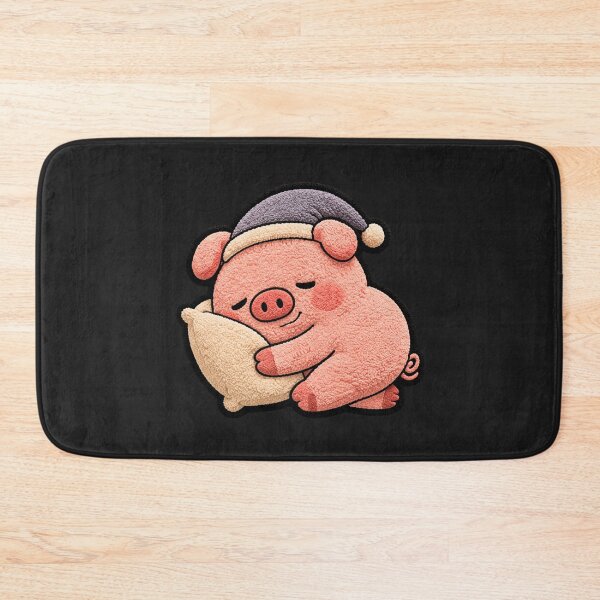 Item preview, Sleepy Night Pig – Cute Chibi Pig Cozy Bedtime Kawaii Aesthetic Design designed and sold by ColorSplash123.