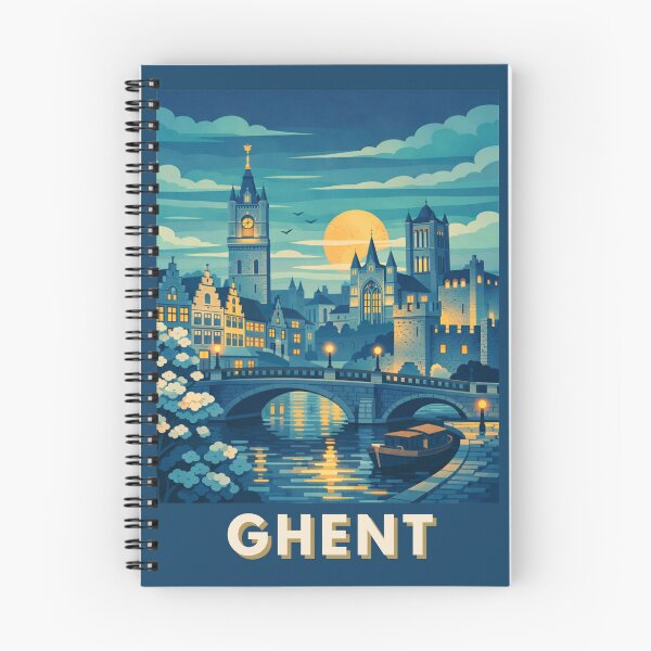 Item preview, Ghent Belgium Vintage Travel Art designed and sold by MatthewHeights.