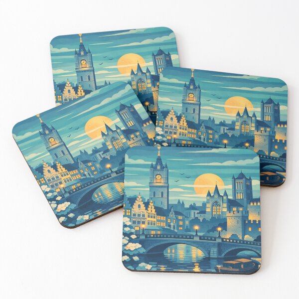 Item preview, Ghent Belgium Vintage Travel Art designed and sold by MatthewHeights.