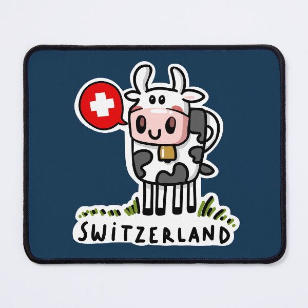 Item preview, Swiss cow flag kawaii cute souvenir from switzerland designed and sold by sianelliot.