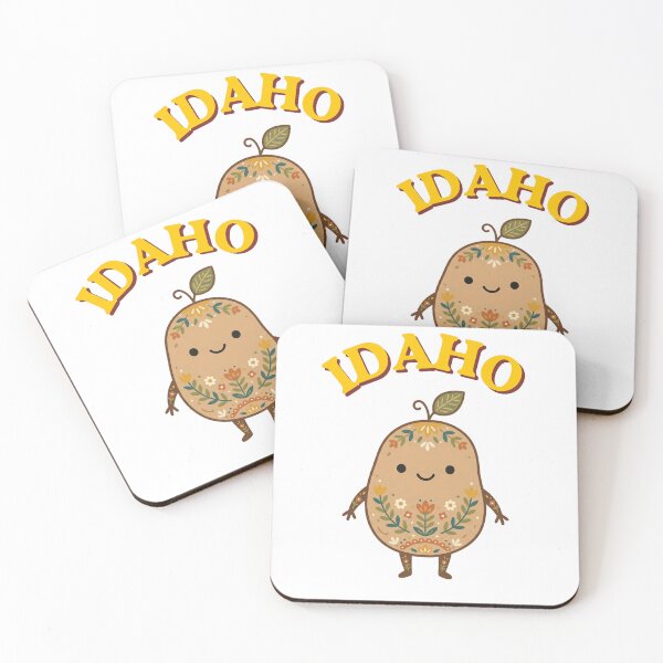 Item preview, Idaho Retro Potato Folk Art Kawaii Illustration designed and sold by PeerMstudio.