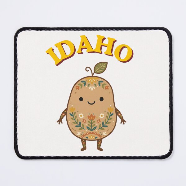 Item preview, Idaho Retro Potato Folk Art Kawaii Illustration designed and sold by PeerMstudio.