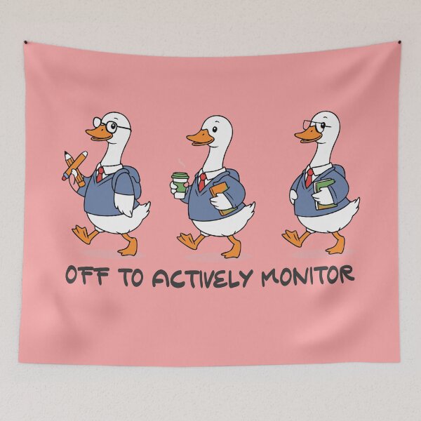 Item preview, Off to Actively Monitor Teacher Testing Day Goose  designed and sold by Colorfulman.